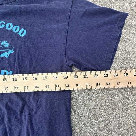 Delta Pro Weight Its All Good In The Hood T-Shirt Mens Large Navy Blue Y2K 00's - Picture 2 of 6